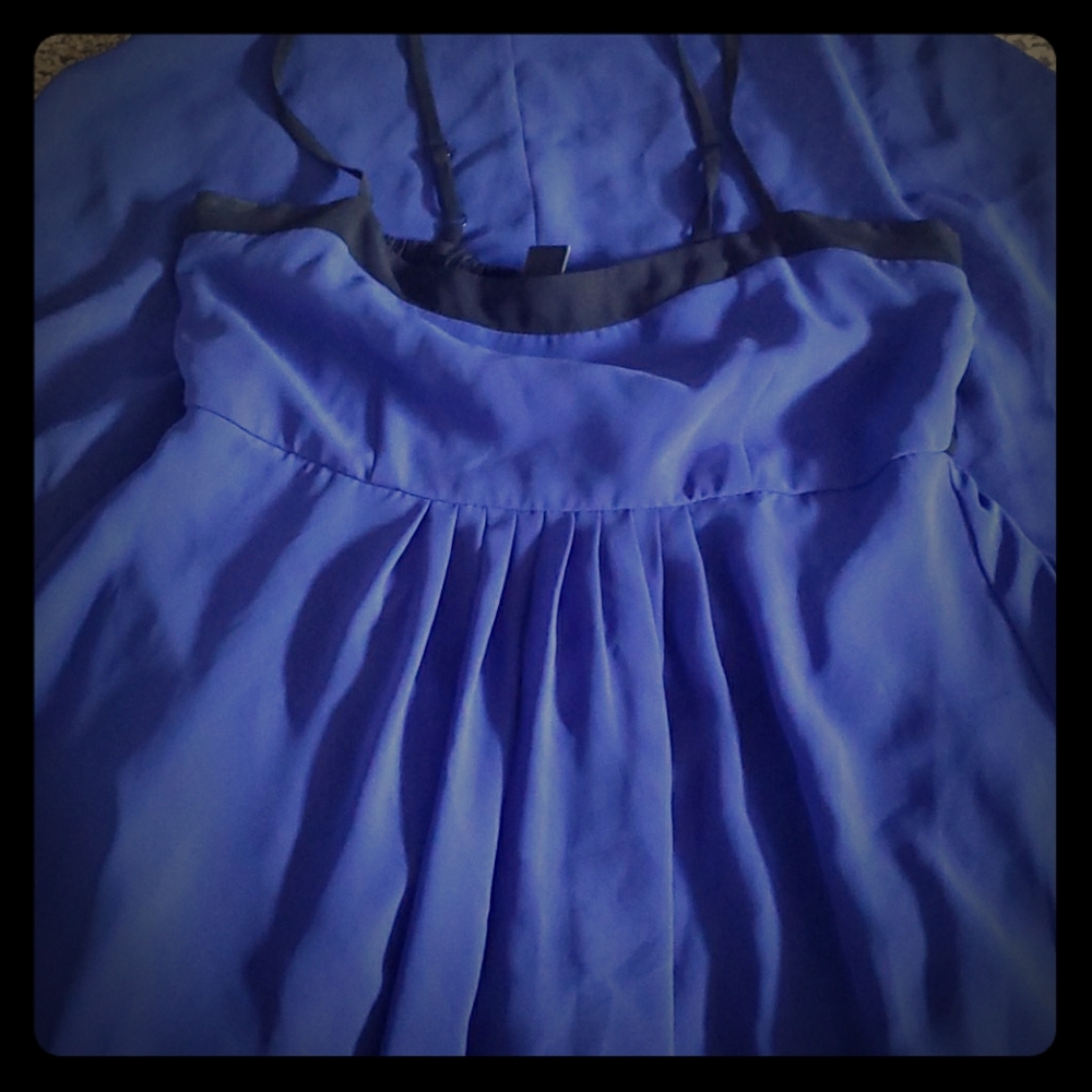 A blue dress